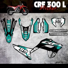CUSTOM GRAPHICS STICKER DECAL KIT V.14 FIT HONDA CRF300L 300L CRF 21-24
