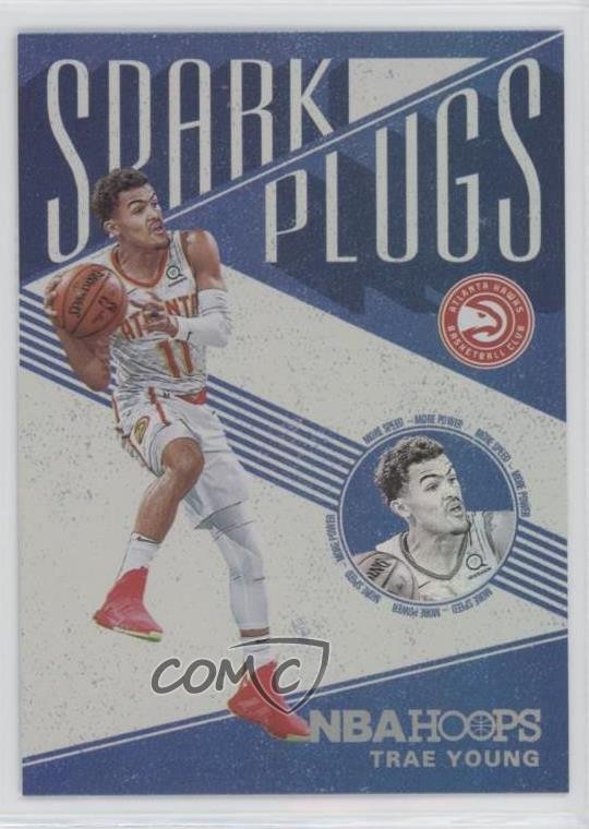 2019-20 Panini NBA Hoops Spark Plugs Trae Young #2 8d2