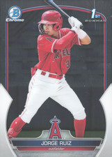 2023 Bowman - Chrome Prospects Jorge Ruiz #BCP-123 Angels 1st Bowman
