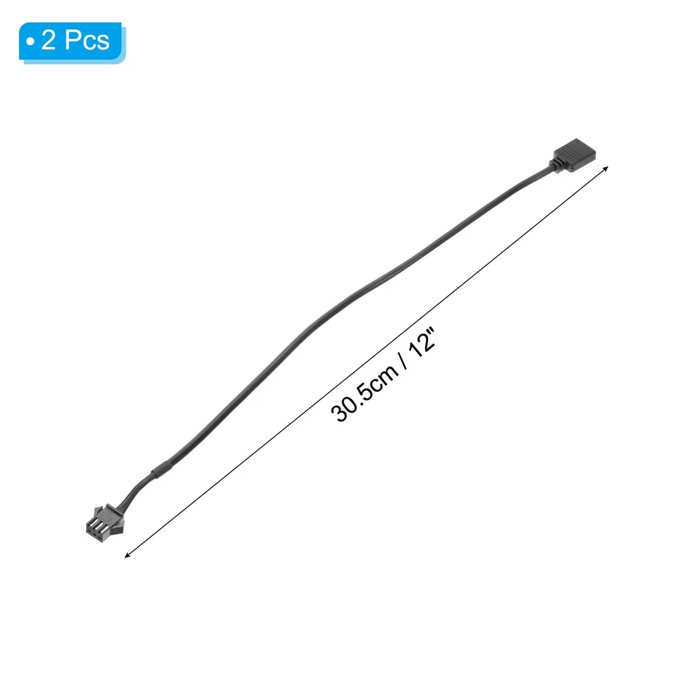 5-V-Splitterkabel,3-polig auf SM3P-Buchse,2Stk Netzkabel,ARGB. - Bild 2 von 4