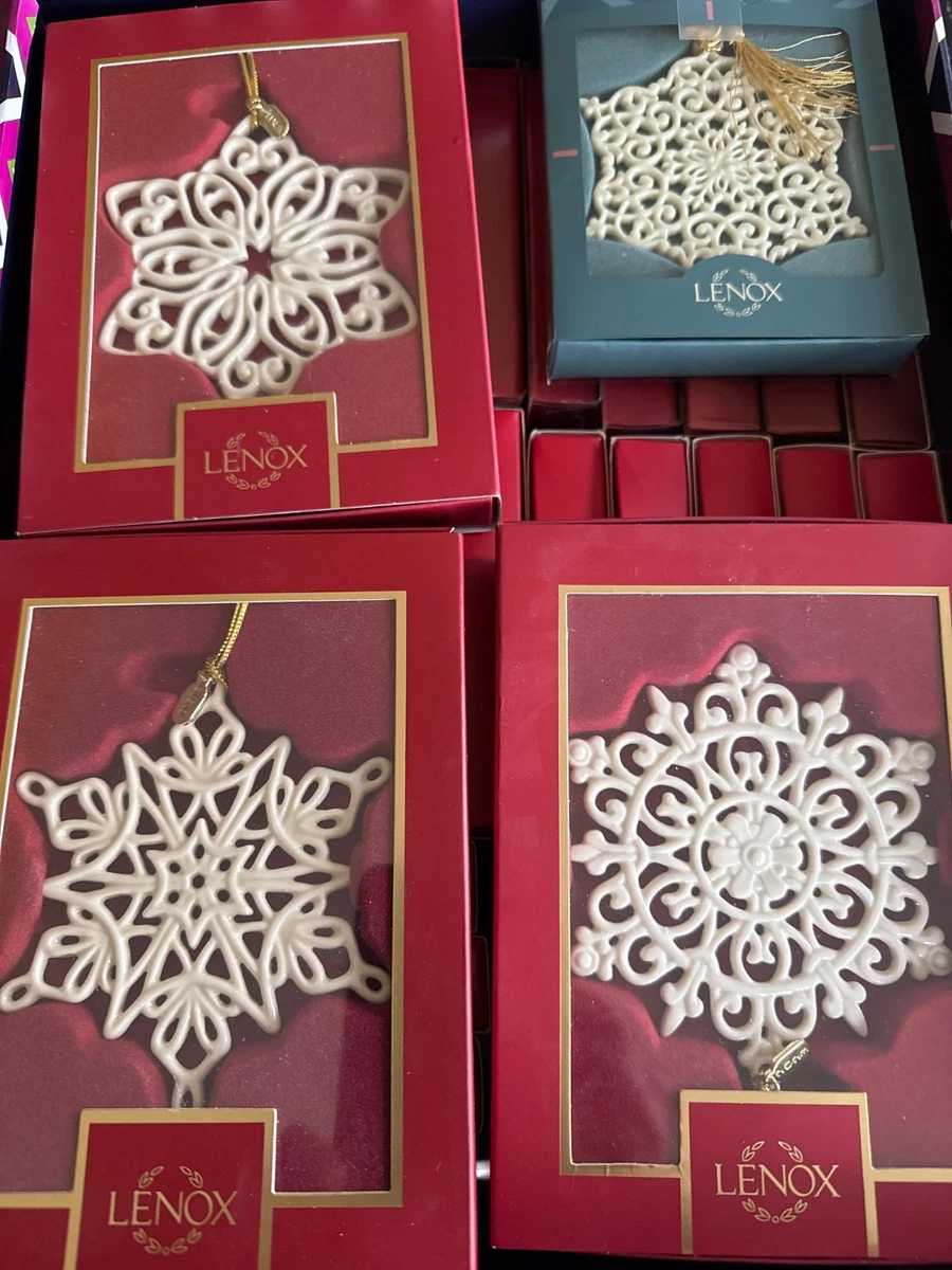 Lenox Snowflake Ornament for sale | eBay New! LENOX 2013 Snow Fantasies Snowflake Ornament 4” Porcelain Retired NIB main image 0