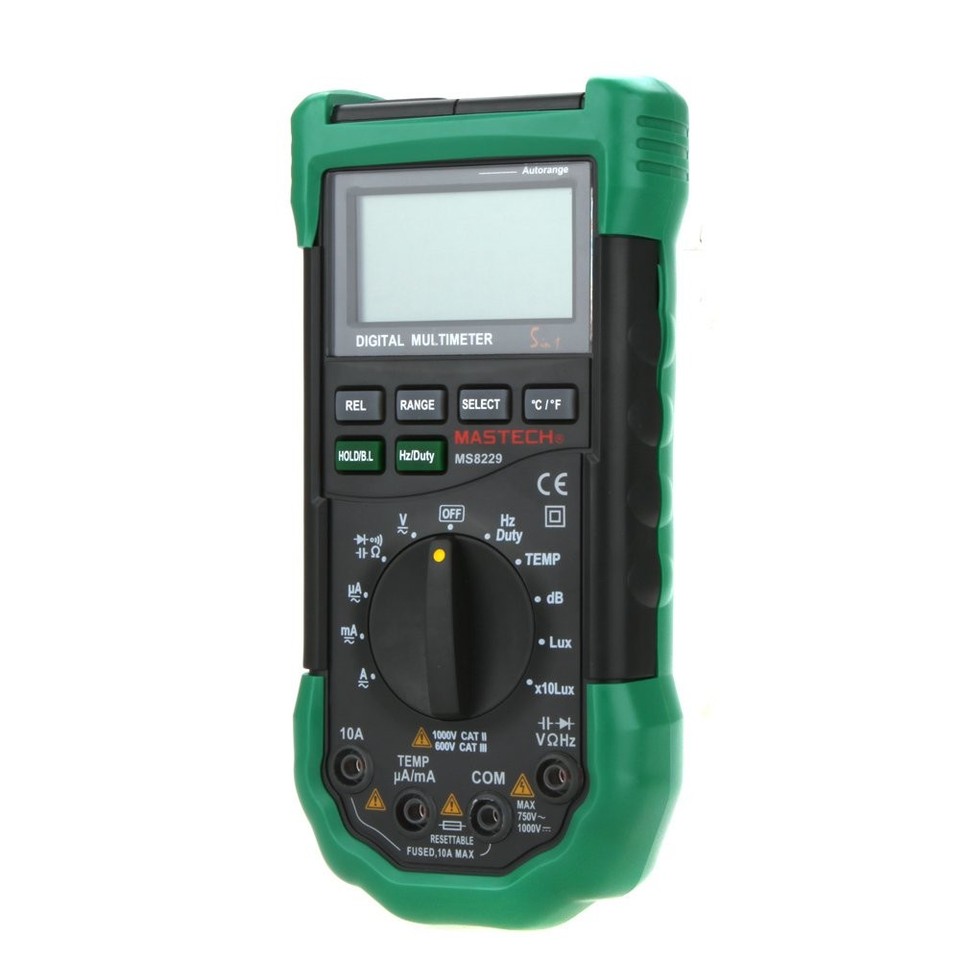 MASTECH MS8229 DMM Digital Multimeter, Duck Green (Auto-Ranging/LCD ...