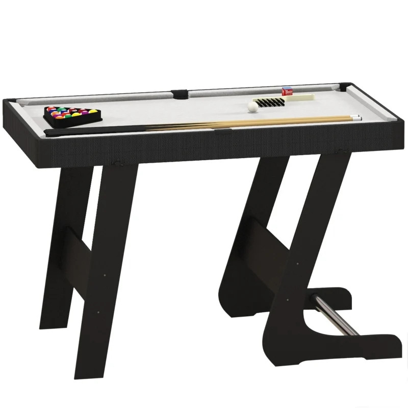 Sportnow 3.5Ft Folding Pool Games Table Set With Cues, Balls, Chalk, Triangle, Brush - Image 3