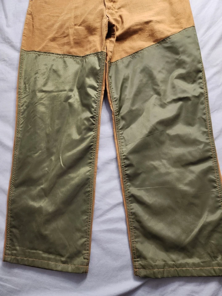 Pantalones de caza Saftbak Brush Guard vintage años 80 para hombre talla 37x29 con tirantes usados en excelente estado Foto 3 de 4