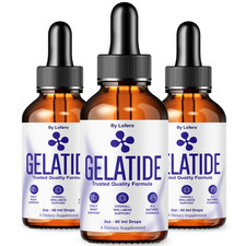  3 Pack Gelatide Weight Management Drops, Gelatide Daily Health Support 6oz 