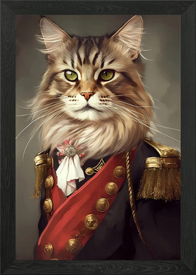 Norwegische Waldkatze Magie Gerahmtes Wandbild Poster Leinwanddruck Bild