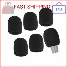 6 Pack Foam Microphone Covers, Thick Handheld Mic Windscreen Pop Filter for Stan