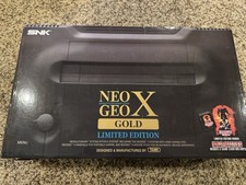Neo Geo X Gold - System, Dock, Arcade Stick, Extra Game- Used twice, In Box