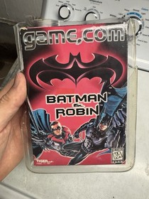 game.com CIB complete Batman & Robin Tiger Electronics 1997 video game w blister