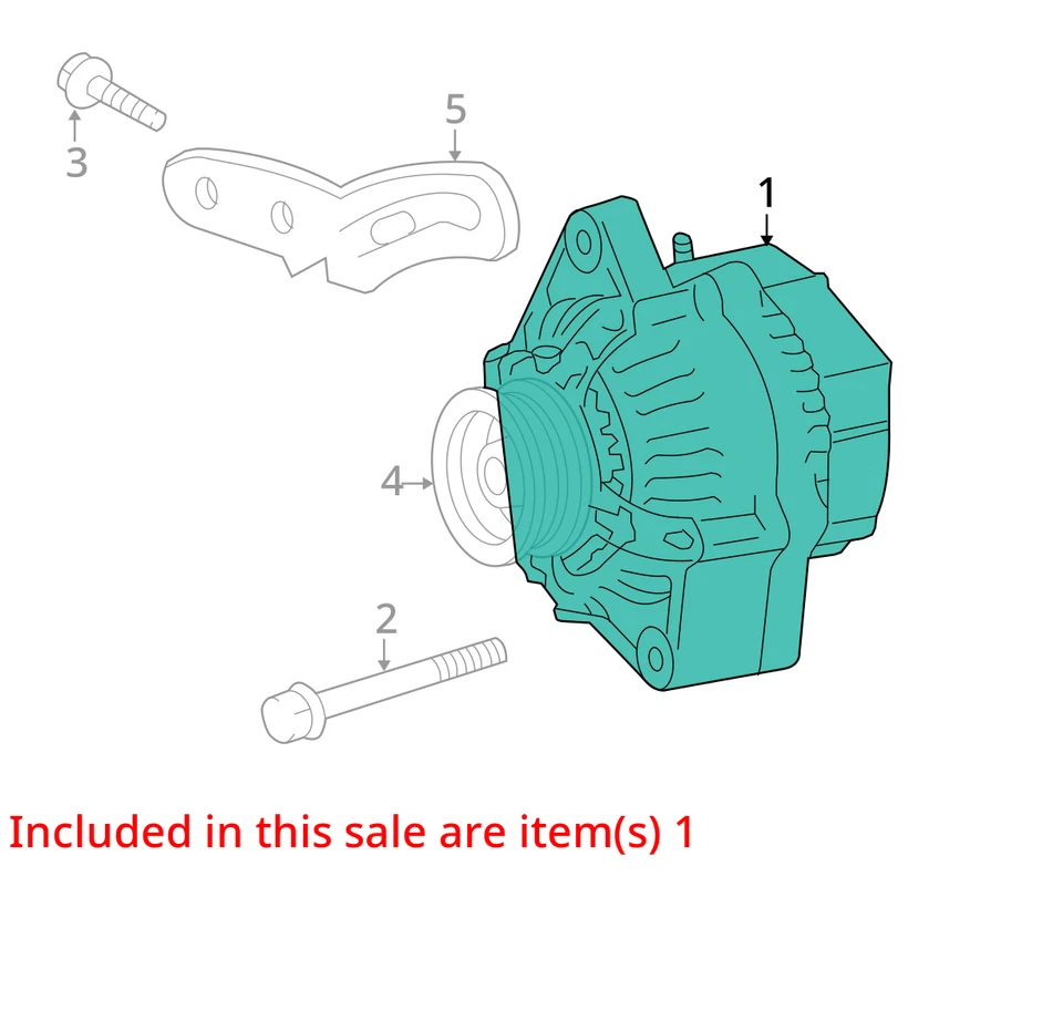 2007 Toyota Yaris Alternator OEM 123K Miles - LKQ440587942 - Image 4 of 4
