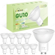 GU10 LED Bulbs 5W 810lm 38° Non-Dimmable 3000K/4000K/6000K C Rated 10 Pack