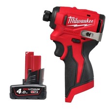 Image of Milwaukee M12BLIDRC-0 12V Brushless Compact Impact Driver Body Only + 1X 4.0Ah