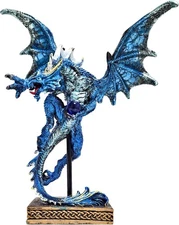 Dragon Statue-Collectible Figurines Fantasy Gothic Beast - 10.5" Tall Collectibl