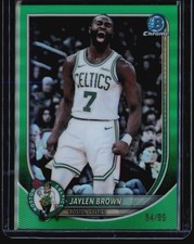 2025 Bowman Jaylen Brown Green Refractor /99 #BCV-57 Boston Celtics