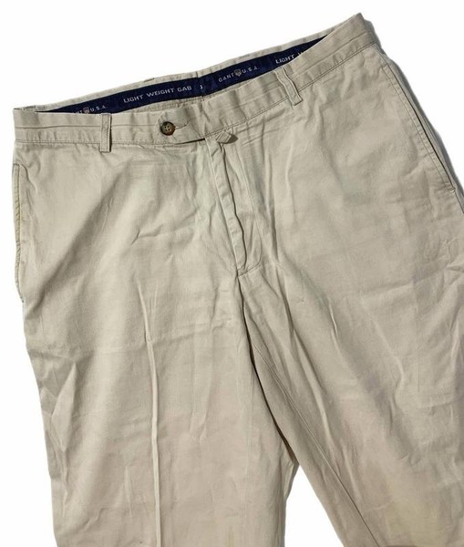 Men Gant Trousers Beige Cotton 33