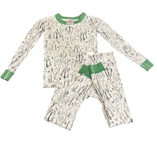 Hanna Andersson 100 Organic Cotton Bear Forest Pajamas Set Size US 6-7