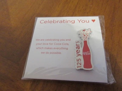 Pin Coca-Cola Flasche 125 Jahre - Bild 1 von 2