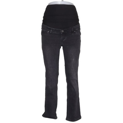 H&M Mama, Umstandsjeans, Größe: 34, Slim Ankle High Rib Mama, Schwarz #sFI