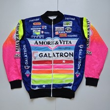 Vintage Amore & Vita Galatron Pro Cycling Jersey 1994 Made In Italy Men's Medium