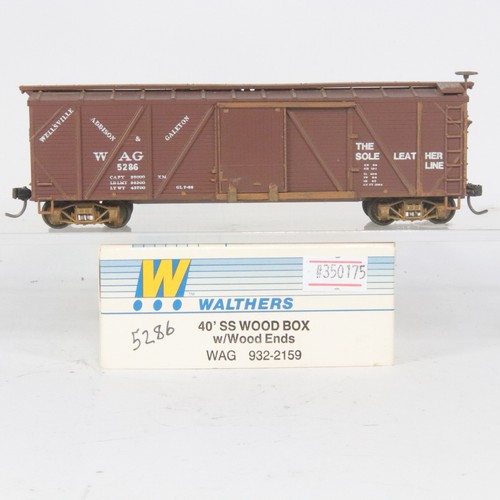 Walthers escala HO WAG #5286 40’ SS caja de madera con extremos de madera | Condition: Used