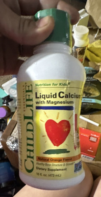 ChildLife Liquid Calcium Magnesium Orange Flavor Supplement 16 fl oz