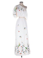 NWT FARM Rio Women White Casual Dress S