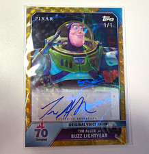 Marketplace image: Disney 70th anniversary Tim Allen Autographed Buzz Lightyear Superfractor 1/1