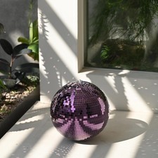 AplusChoice 12" Large Disco Ball Mirror Big Hanging Glass Party Events Wedding