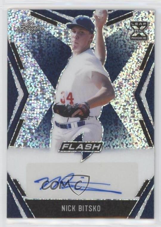 2020 Leaf Flash Blue 14/50 Nick Bitsko #BA-NB1 Auto 0f1f