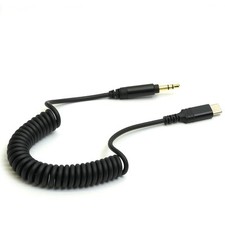 USB-C to Aux-Cord,4FT Male 3.5mm Audio-Jack Coiled-Cable with DAC...