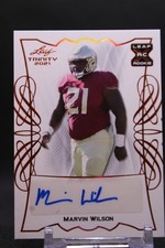 Marvin Wilson #BA-MW1 2021 Leaf Trinity Florida State SeminolesAU Auto
