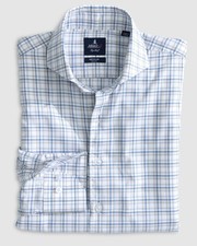 johnnie-O Corso Top Shelf Button Up Shirt Laguna Blue Size L