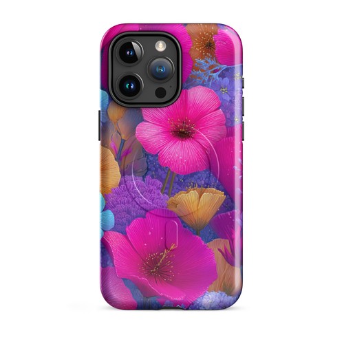 Glossy Bright Floral MagSafe® Tough Case for iPhone® - Picture 9 of 13