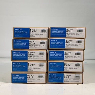 Belkin F1DP101A-AU OmniView SMB Server Interface Module - USB Lot of 10 Open Box