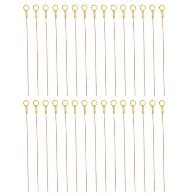 10 Inch Bare Copper Wire-Copper Grounding Lugs, 30 Pcs Cables with Lug
