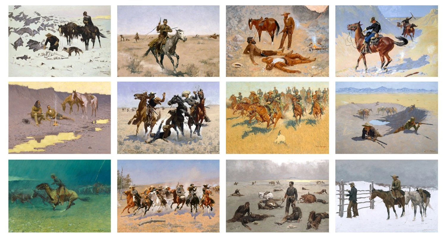 2026 Wall Calendar Vintage Wild West Art Frederic Remington