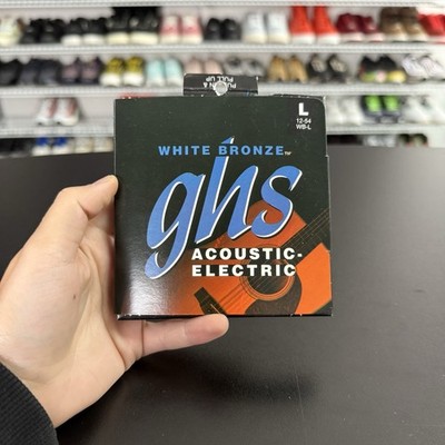 GHS White Bronze Acoustic Guitar Strings 3 Packs Of L 12-54 1 Pack TL 12-50