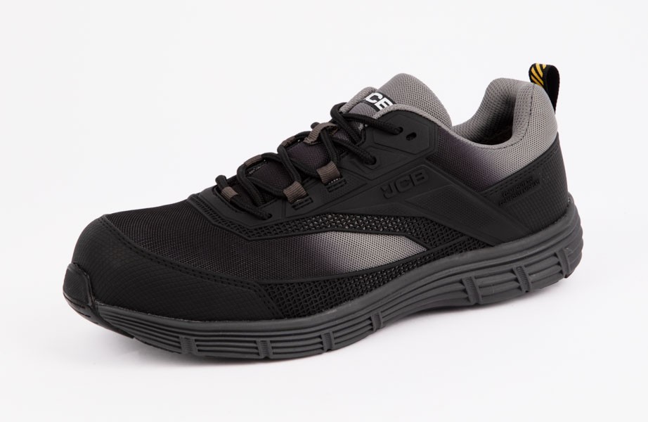 Jcb Cagelow Safety Trainer Grey / Black Size 12