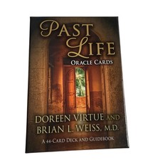 Past Life Oracle Cards Doreen Virtue Brian Weiss Guidebook & 44 Card Deck Tarot