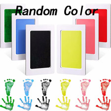 Baby Footprints Handprint Ink Pads No Touch Skin Inkless Ink Pad Kits for 0-6 Mo