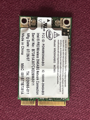Intel PRO/Wireless 3945ABG Network Connection Mini PCI Express Card WM3945ABG