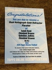 2025 Topps Chrome Quinshon Judkins/Isaiah Bond Dual Autographs (RAW)