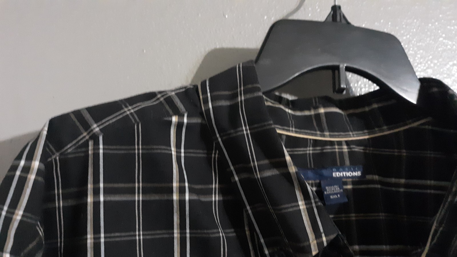 Men’s Basic Editions Short Sleeve/Button Up Black… - image 3