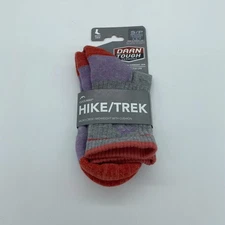 Darn Tough Hike/Trek Micro Crew Midweight Coolmax Light Gray Size S Womens