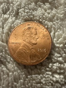 2016 1C SHIELD PENNY • RED • CIRCULATED 