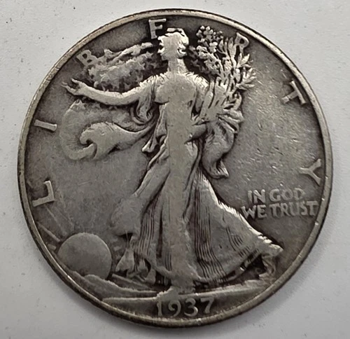 1937-D 50C *SILVER*  Walking Liberty Half Dollar   GREAT WAY TO BUY SILVER