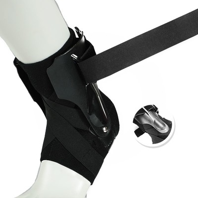 1PC Ankle Support Brace With Side Stabilizers Plantar For Volleyball, Basketball
