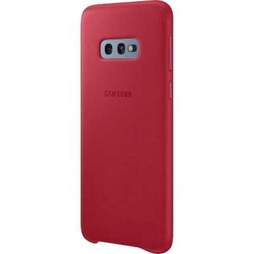 Coque cuir Galaxy S10e rouge EF-VG970LR anti-glisse contre les rayures
