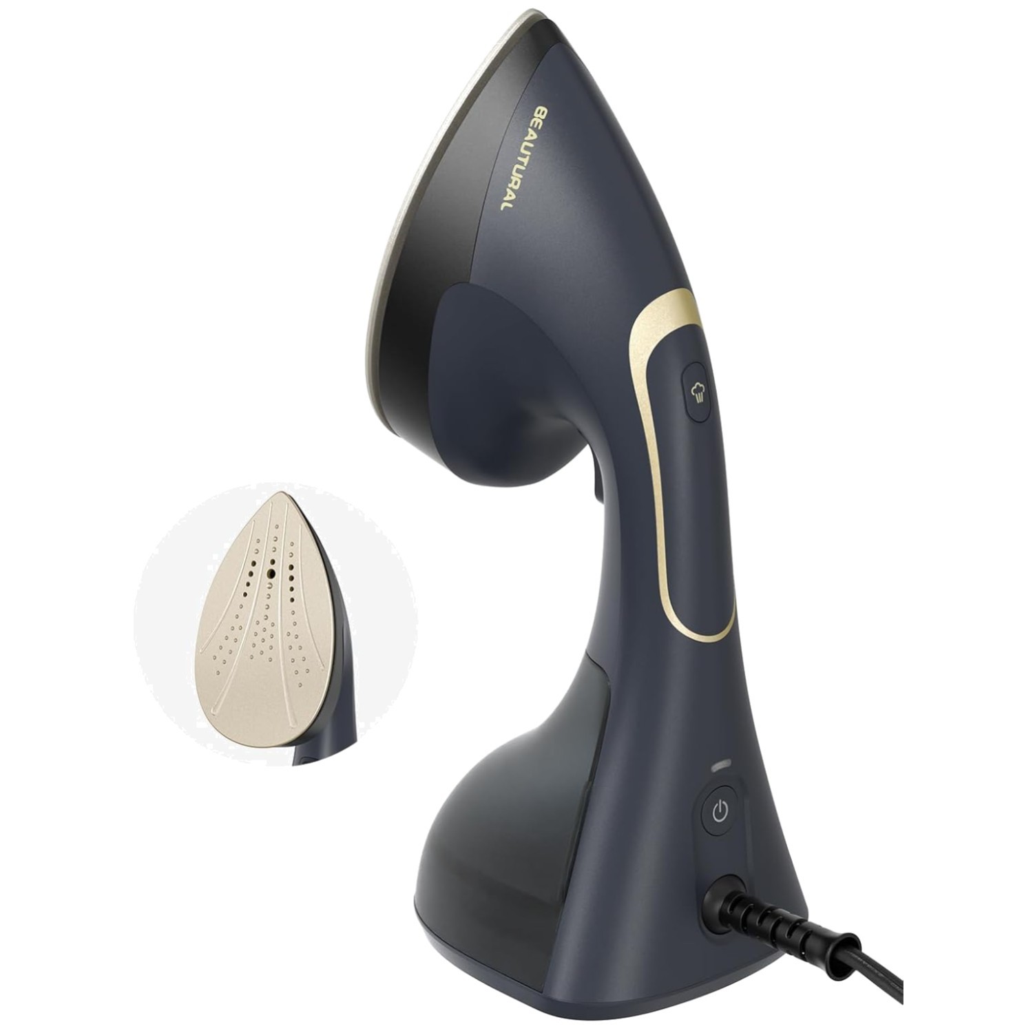 Portable 2-in-1 Steamer & Iron, Ceramic Heating Plate, 1200W