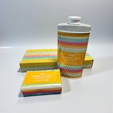 Avon Honeysuckle Vintage Fragranced Soap & Perfumed Talc Set Box Wear